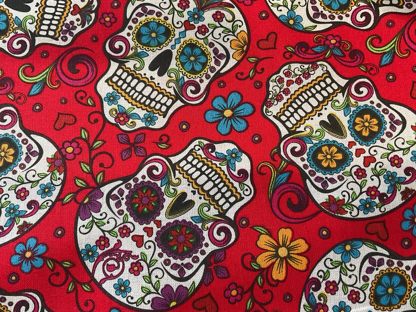 Red Sugar Skulls Heat/Cold Pack